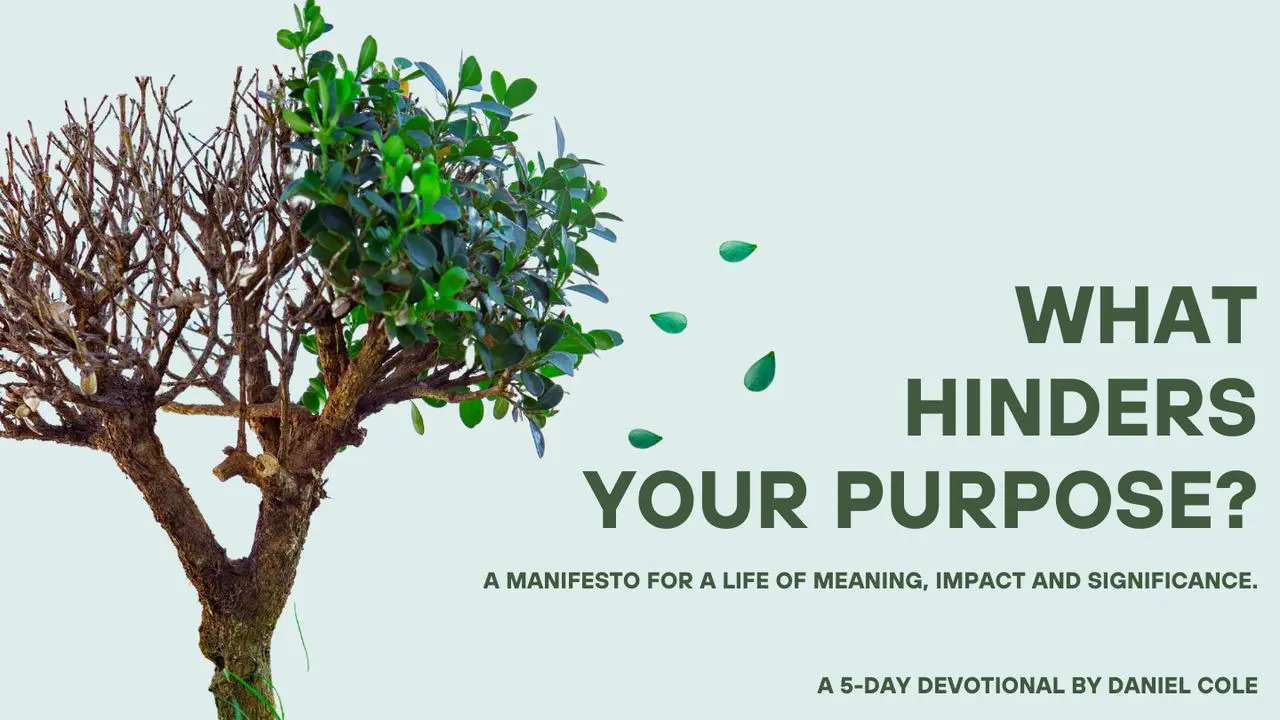 What Hinders Your Purpose